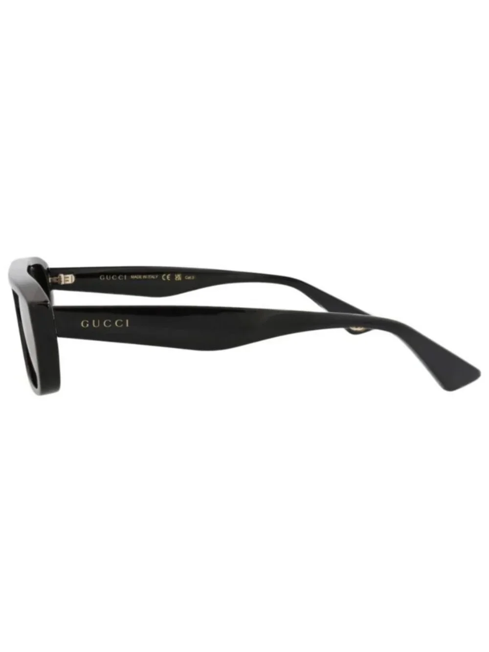 New Gucci Mens Square/Rectangle Black Black Grey Fashion Designer Sunglasses